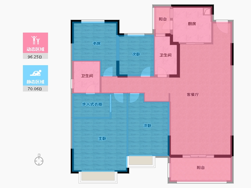 浙江省-湖州市-湖州恒大林溪郡-151.00-户型库-动静分区