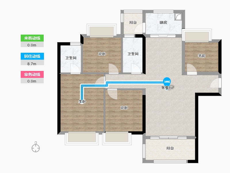 江西省-赣州市-毅德融城-98.40-户型库-动静线