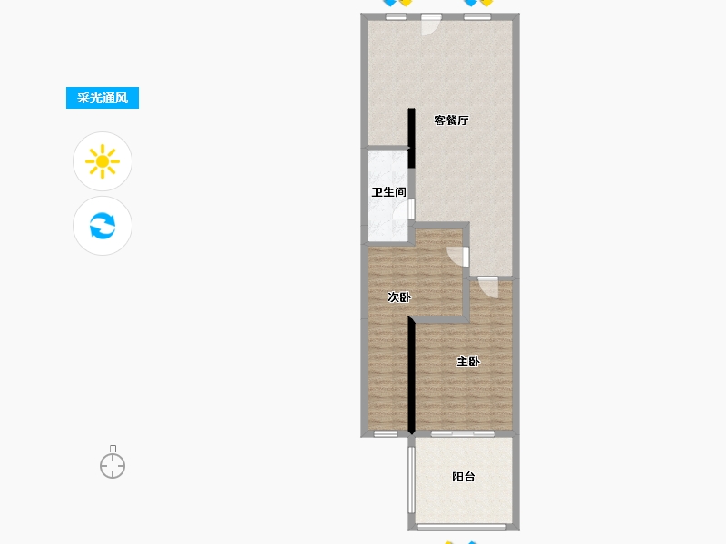 广西壮族自治区-北海市-壹海江山-97.60-户型库-采光通风