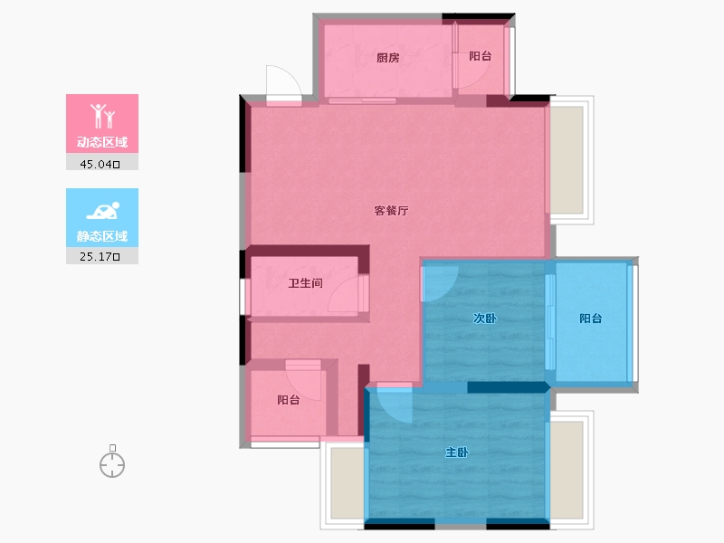 四川省-内江市-新华维港城-66.19-户型库-动静分区