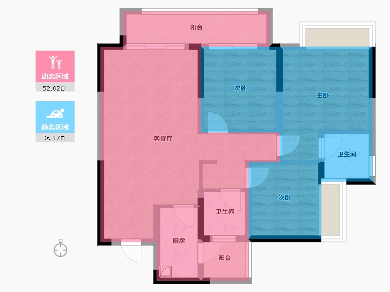 四川省-资阳市-优品道资溪学府-88.00-户型库-动静分区