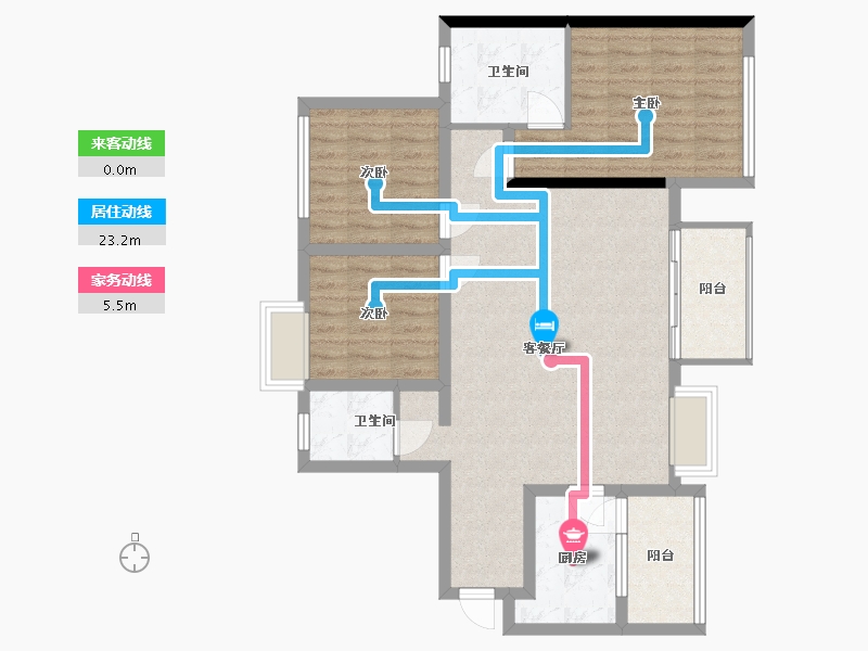 四川省-资阳市-喜悦长岛-93.60-户型库-动静线