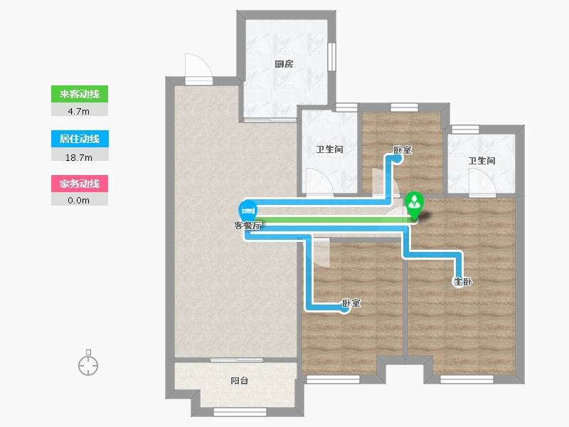 浙江省-湖州市-大发德光融悦东方-84.00-户型库-动静线