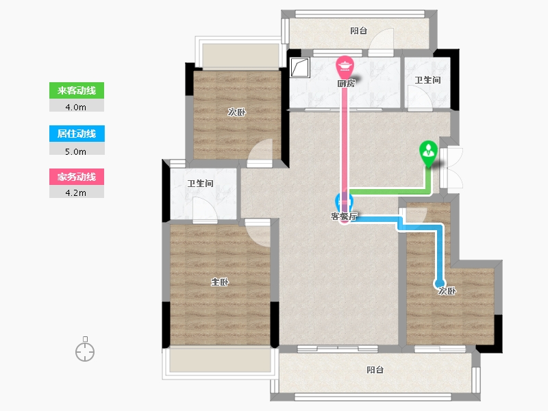 四川省-内江市-珑悦府-85.60-户型库-动静线