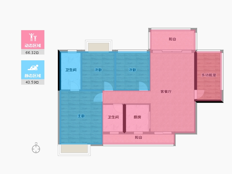 广西壮族自治区-钦州市-松宇时代城-112.00-户型库-动静分区