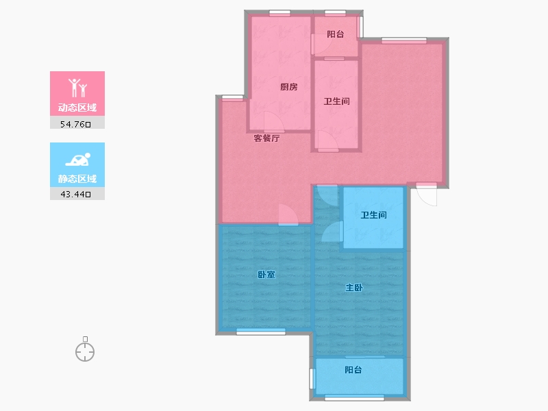 上海-上海市-康乐花园-88.00-户型库-动静分区