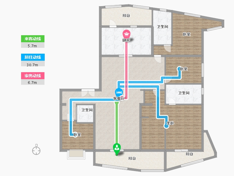 广东省-佛山市-万科水晶城-200.00-户型库-动静线