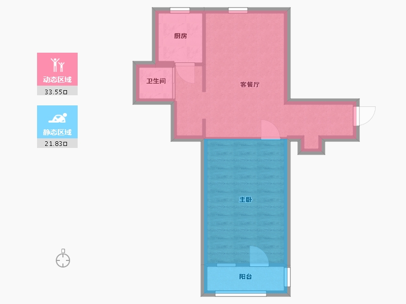 北京-北京市-慈云寺北里-47.99-户型库-动静分区