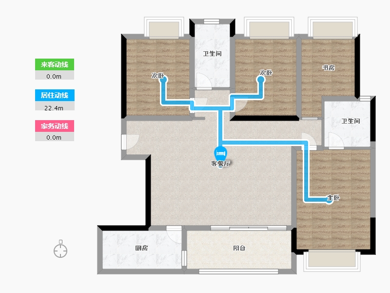 四川省-成都市-闲山悦-2区-120.00-户型库-动静线