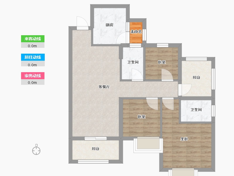 广西壮族自治区-百色市-南城时代广场-78.58-户型库-动静线