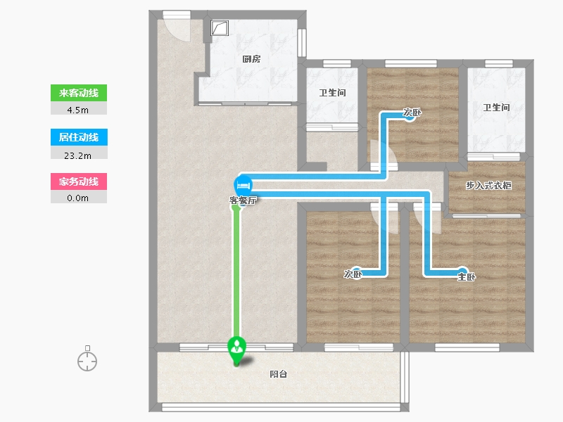 湖南省-怀化市-澳海公园2号-104.00-户型库-动静线