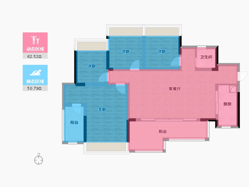 上海-上海市-东安一村-112.00-户型库-动静分区