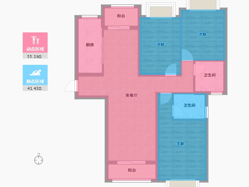 江西省-南昌市-国金印象-90.40-户型库-动静分区