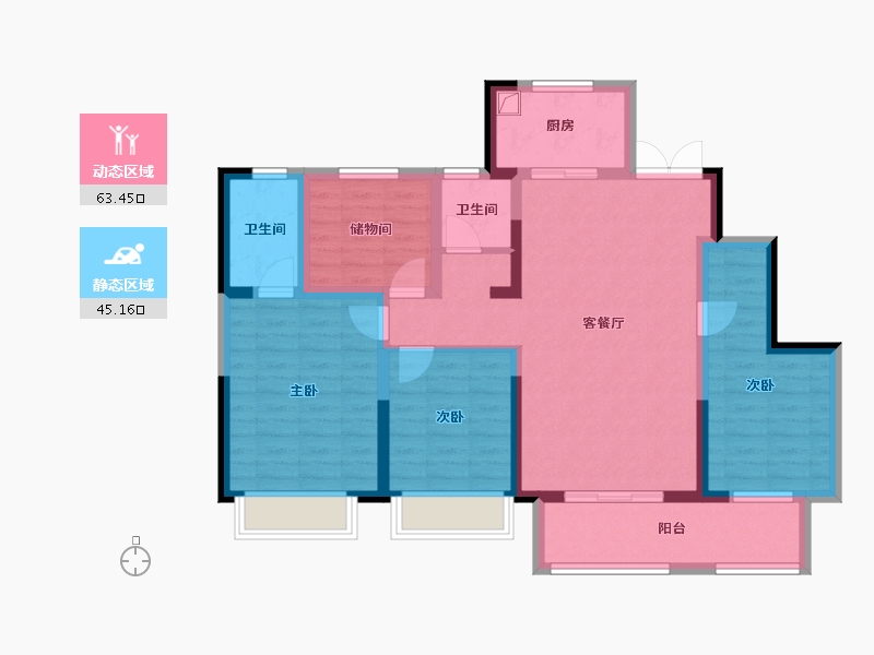 河北省-邢台市-天一-120.00-户型库-动静分区