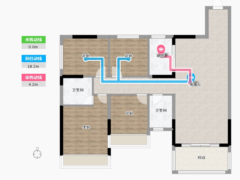 广西壮族自治区-贵港市-盛世荷悦府-104.05-户型库-动静线