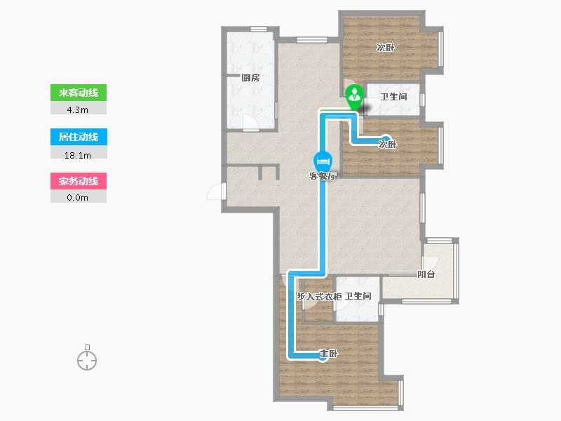 天津-天津市-尚佳新苑-132.41-户型库-动静线