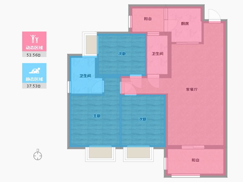 广西壮族自治区-钦州市-光大锦绣山河-78.00-户型库-动静分区