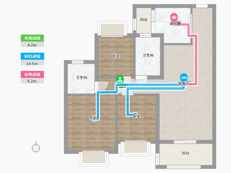 广西壮族自治区-钦州市-钦州恒大学府-77.00-户型库-动静线