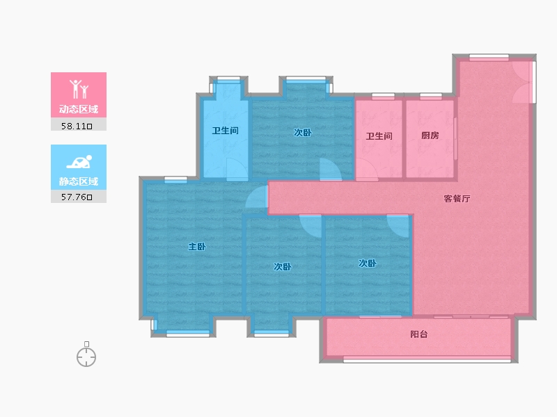 江西省-九江市-泓泰府-106.00-户型库-动静分区