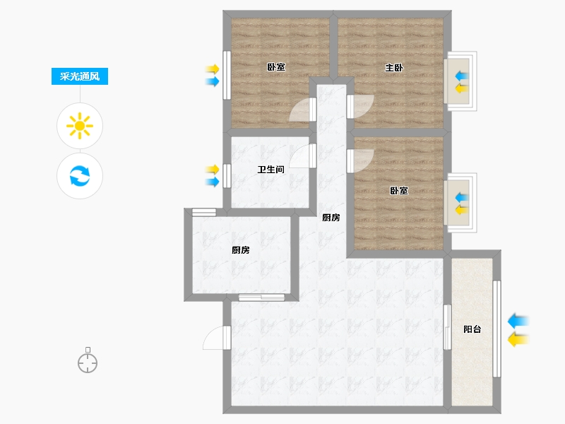 山东省-德州市-壹品书香-96.00-户型库-采光通风