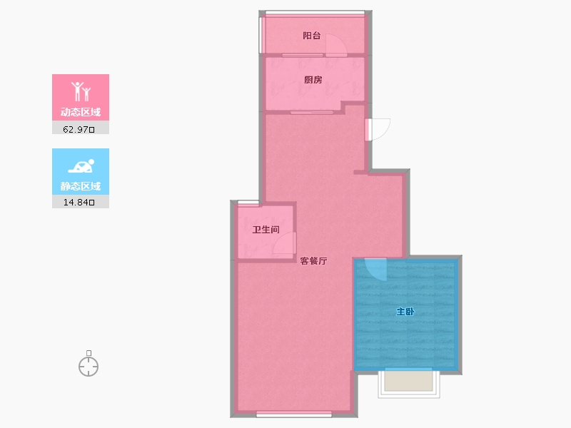 山东省-烟台市-中南山海湾-58.40-户型库-动静分区