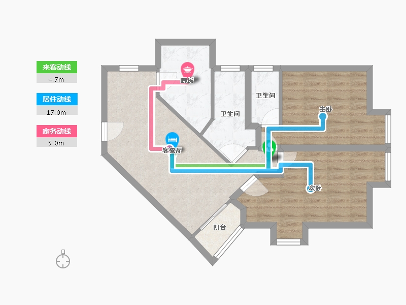 广东省-深圳市-荔林苑-66.05-户型库-动静线