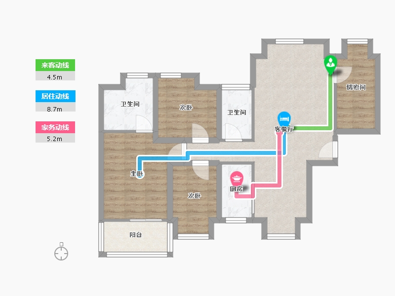 广东省-深圳市-翰岭院-79.28-户型库-动静线