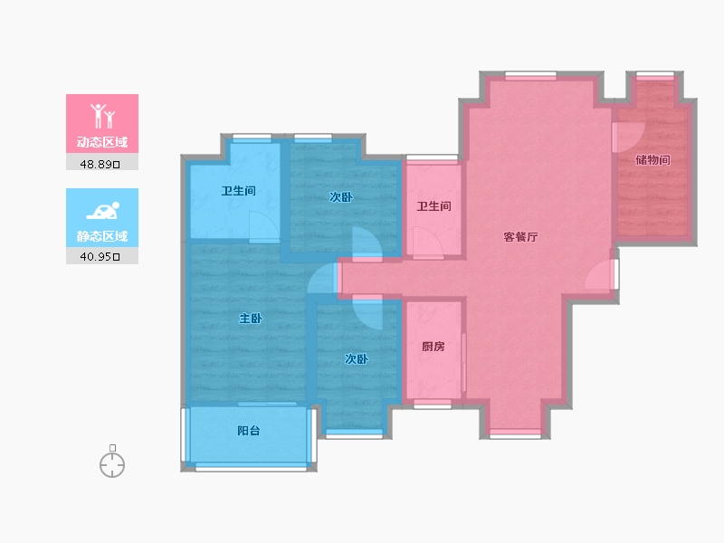 广东省-深圳市-翰岭院-79.28-户型库-动静分区