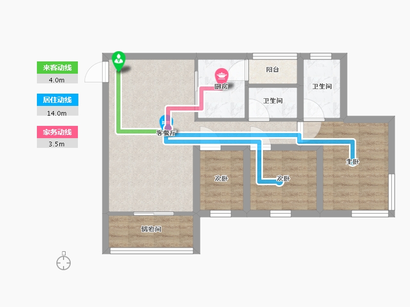 广东省-深圳市-星河华居-55.65-户型库-动静线