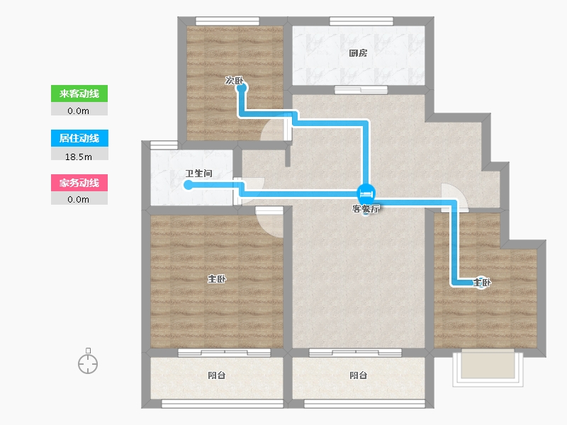 甘肃省-酒泉市-锦绣家园-95.20-户型库-动静线