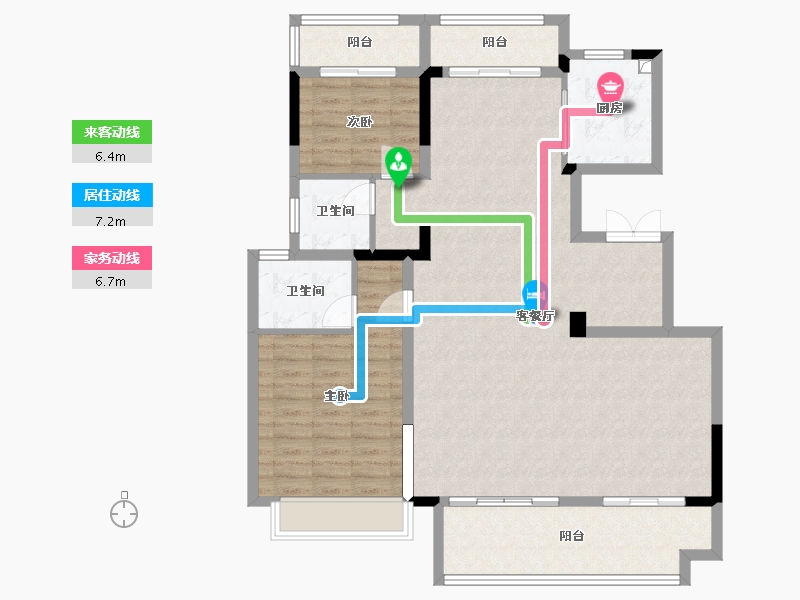 安徽省-亳州市-三巽和悦府-116.00-户型库-动静线