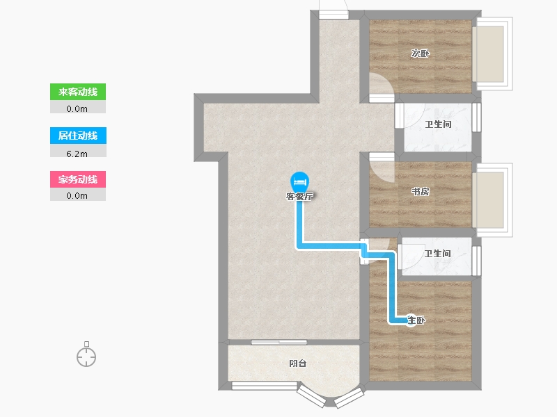 广东省-深圳市-帝港海湾豪园-56.04-户型库-动静线