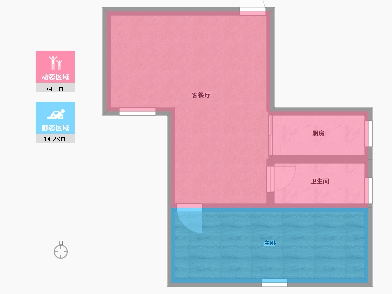 广东省-深圳市-彩福大厦-42.63-户型库-动静分区