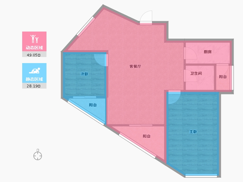 广东省-深圳市-景源华庭-69.07-户型库-动静分区