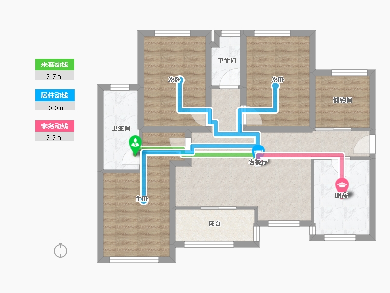 广东省-深圳市-中城天邑花园-80.21-户型库-动静线