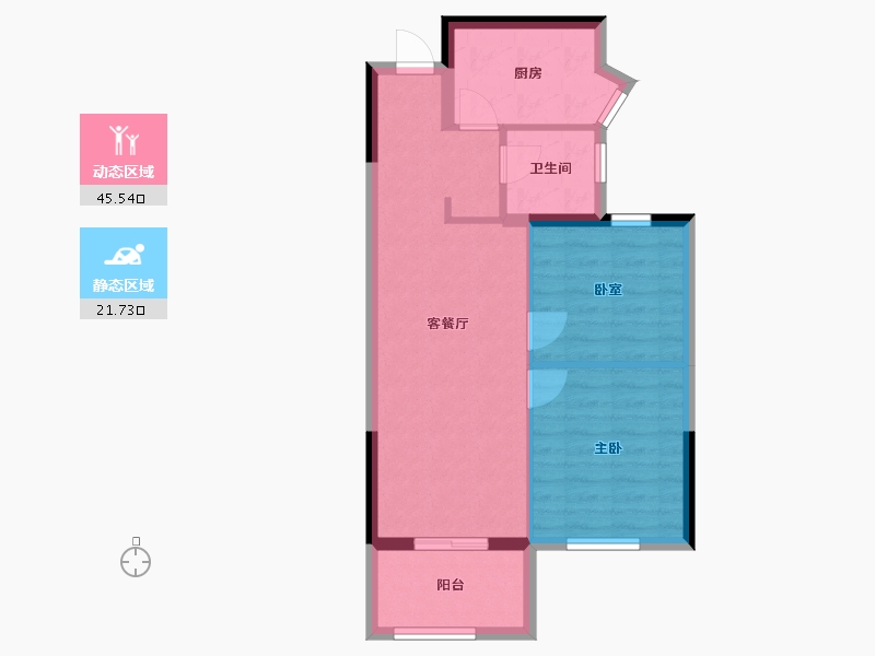 上海-上海市-南翔秀城美嘉雅苑-60.36-户型库-动静分区