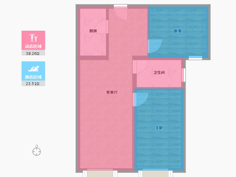 北京-北京市-北京奥林匹克花园-55.00-户型库-动静分区