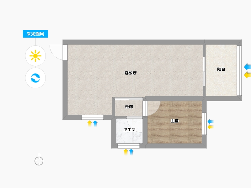 广东省-深圳市-景源华庭-35.25-户型库-采光通风