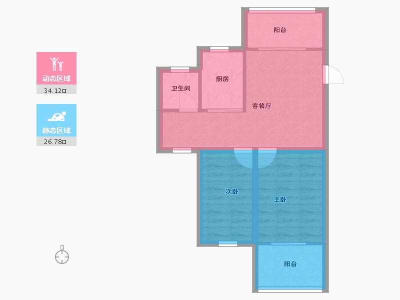 广东省-深圳市-长城一花园-54.02-户型库-动静分区