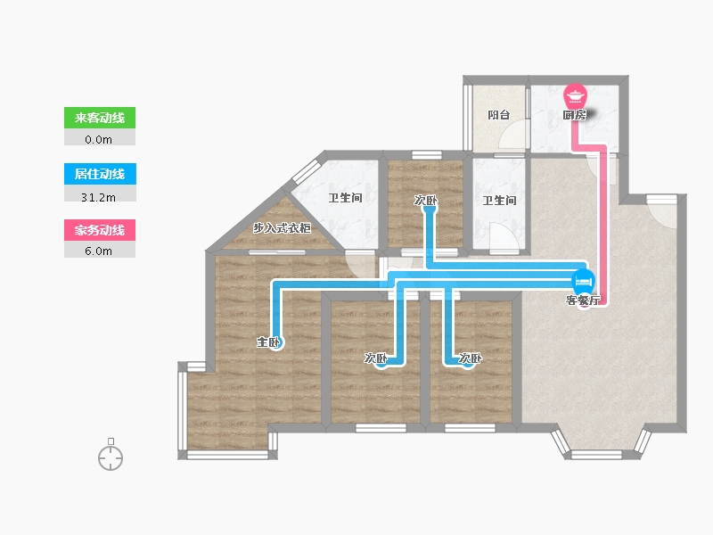 广东省-深圳市-福田花园-83.16-户型库-动静线