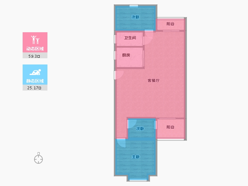 广东省-深圳市-信托花园-75.84-户型库-动静分区