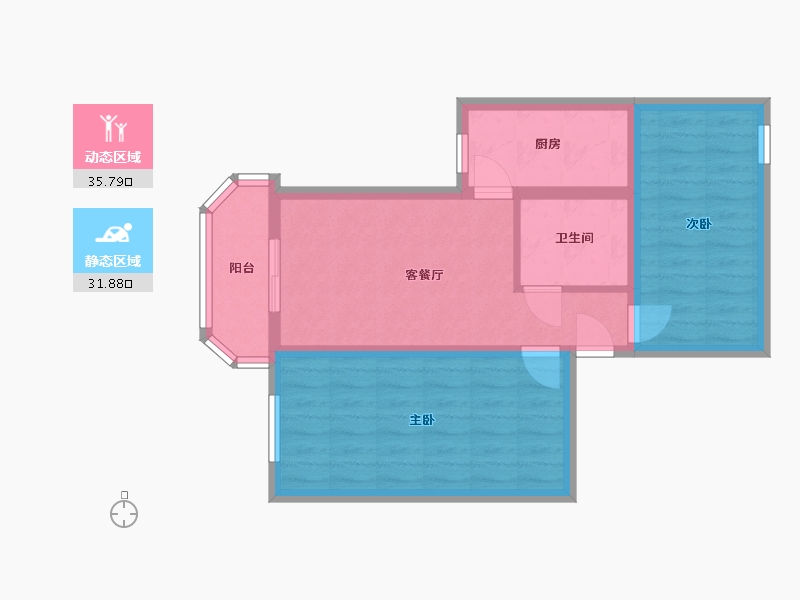 北京-北京市-富卓苑-67.00-户型库-动静分区