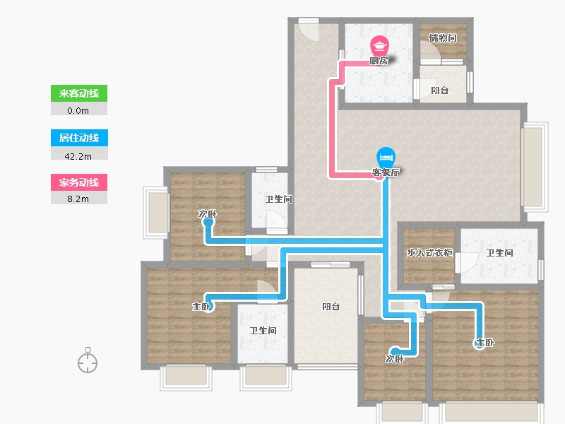 广东省-佛山市-海悦新城-160.00-户型库-动静线