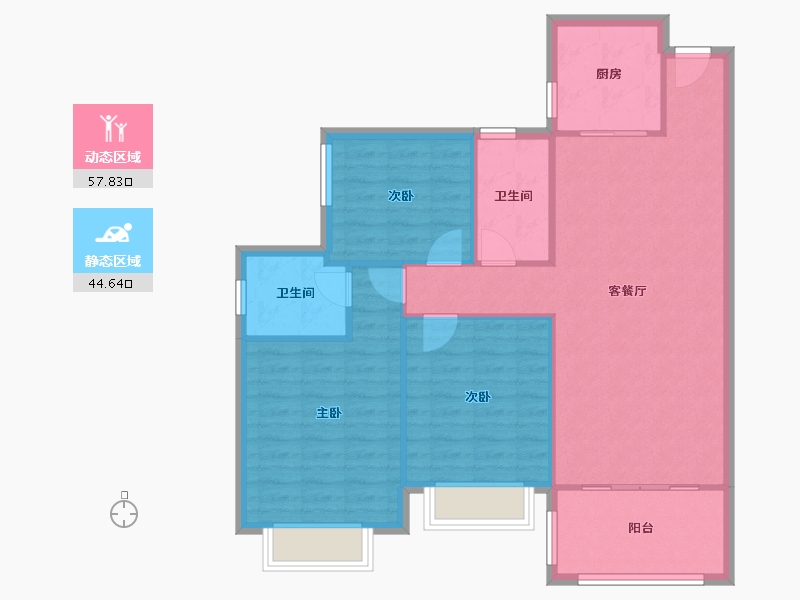 山东省-潍坊市-恒大名都-104.81-户型库-动静分区