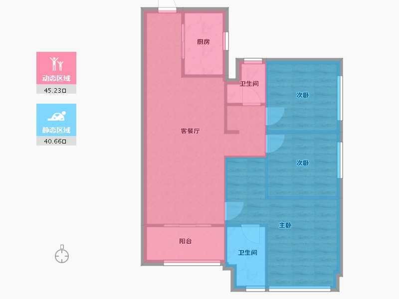 广东省-珠海市-万科-73.60-户型库-动静分区