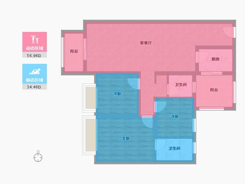 河北省-承德市-国创融园-88.36-户型库-动静分区