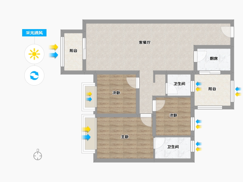 河北省-承德市-国创融园-88.36-户型库-采光通风