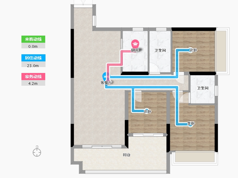 广西壮族自治区-河池市-东澜悦府-95.79-户型库-动静线