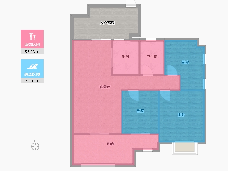 福建省-厦门市-水云湾-100.00-户型库-动静分区