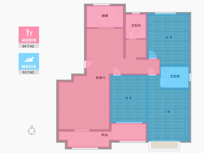 山东省-济南市-明城花苑-140.00-户型库-动静分区